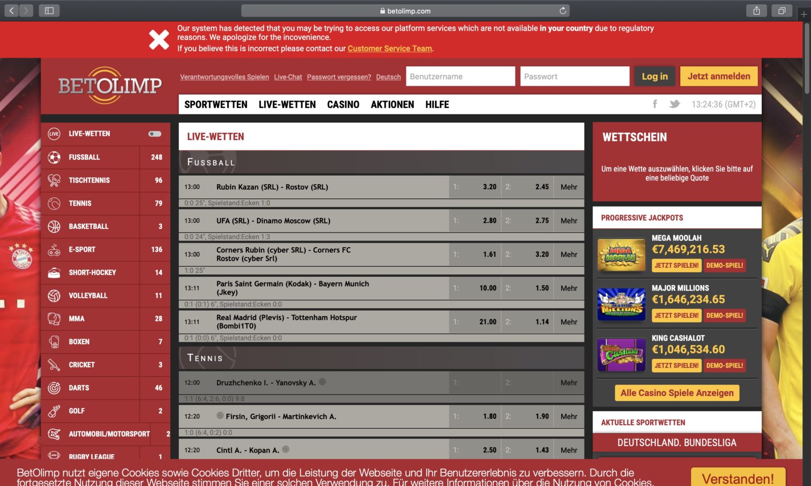 Screenshot of betolimp.com