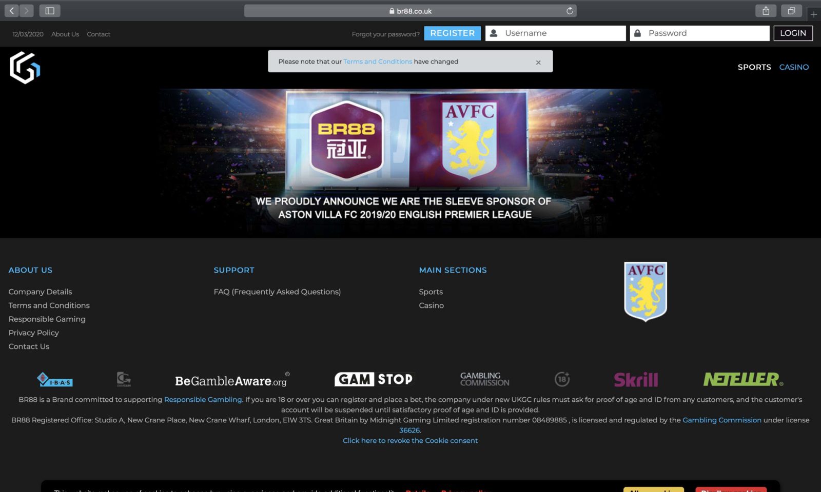 Screenshot of br88.co.uk