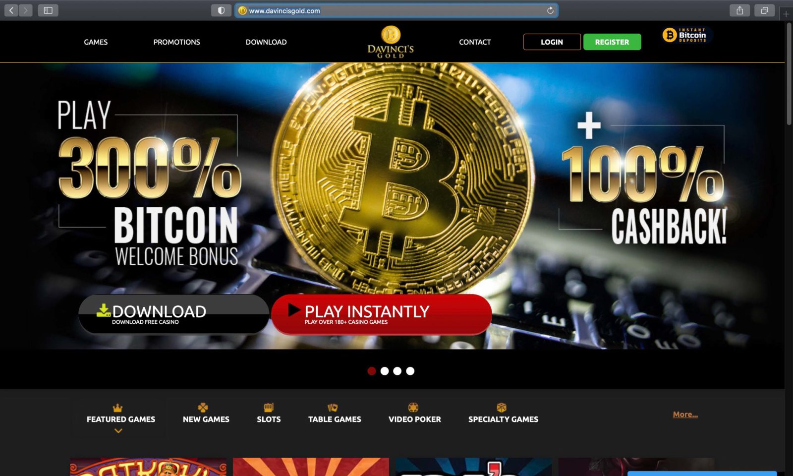 Screenshot of davincisgold.com