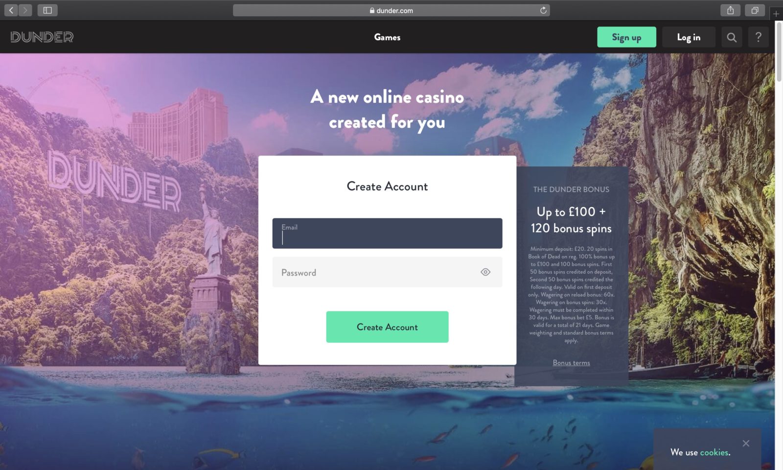 Screenshot of dunder.com