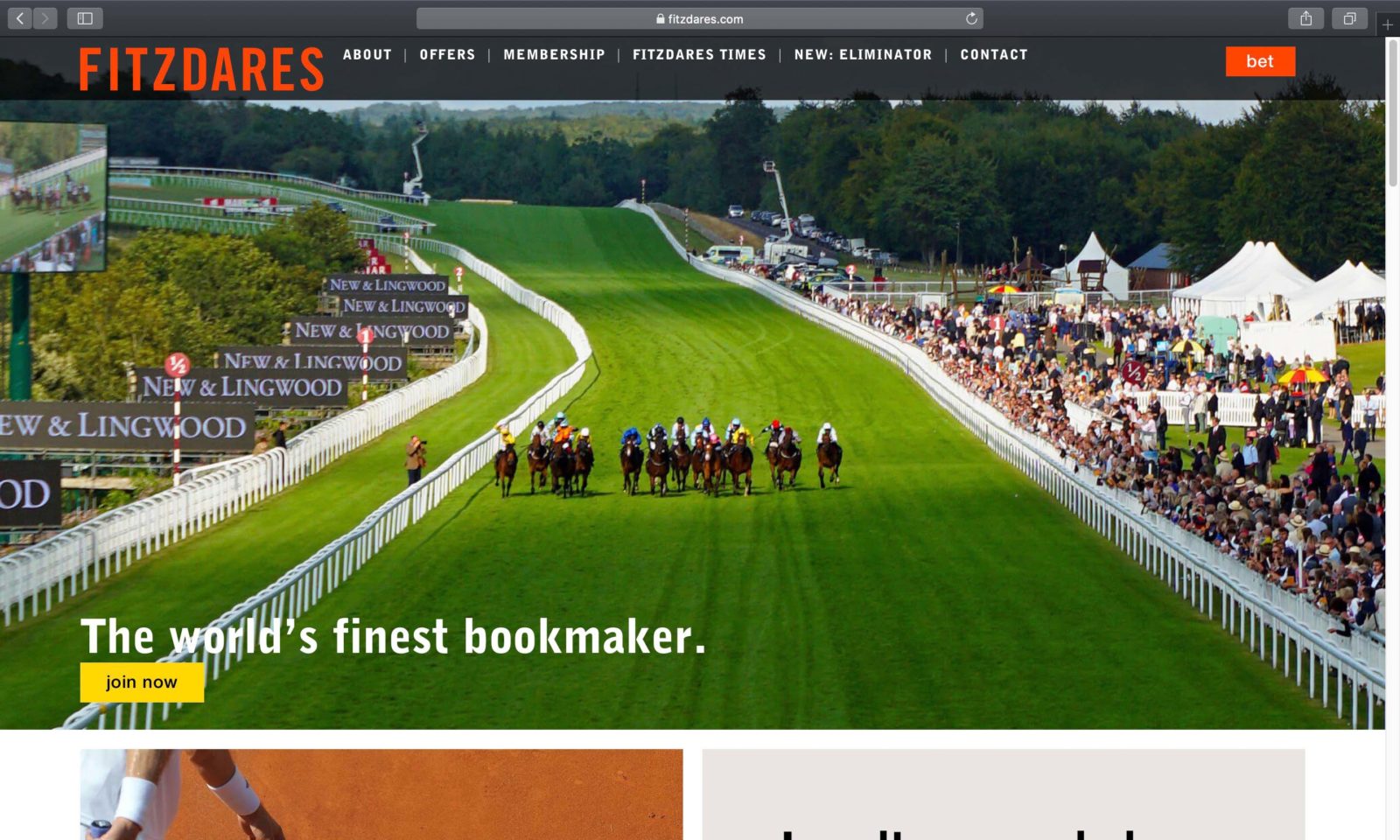 Screenshot of fitzdares.com