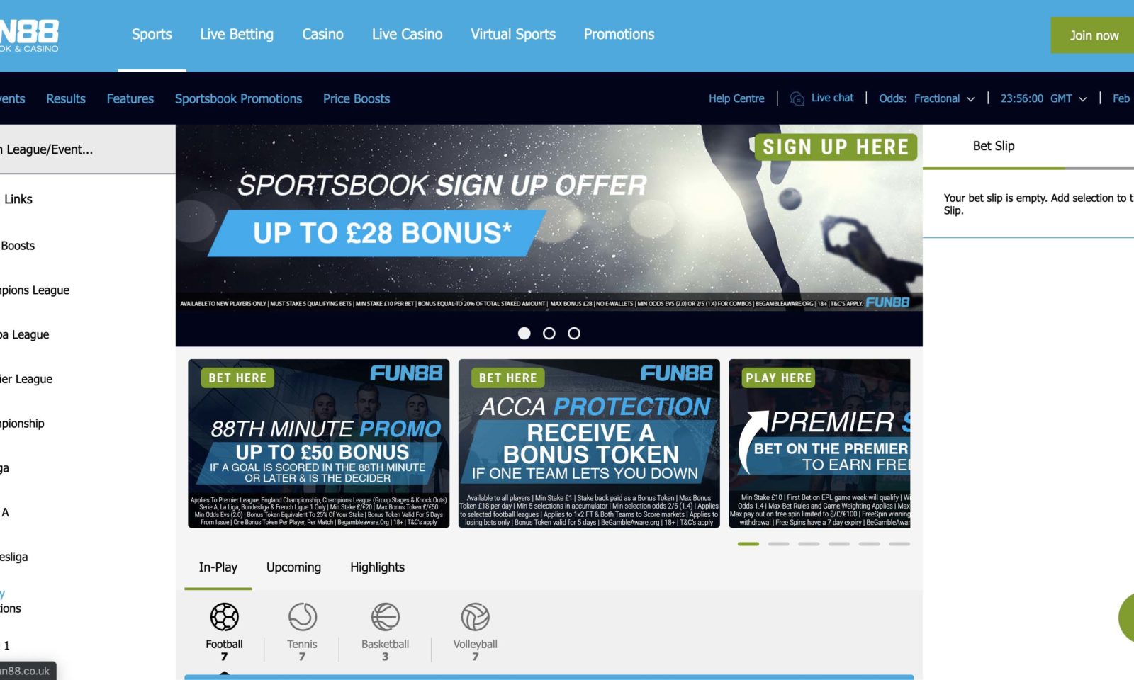 Screenshot of fun88.co.uk