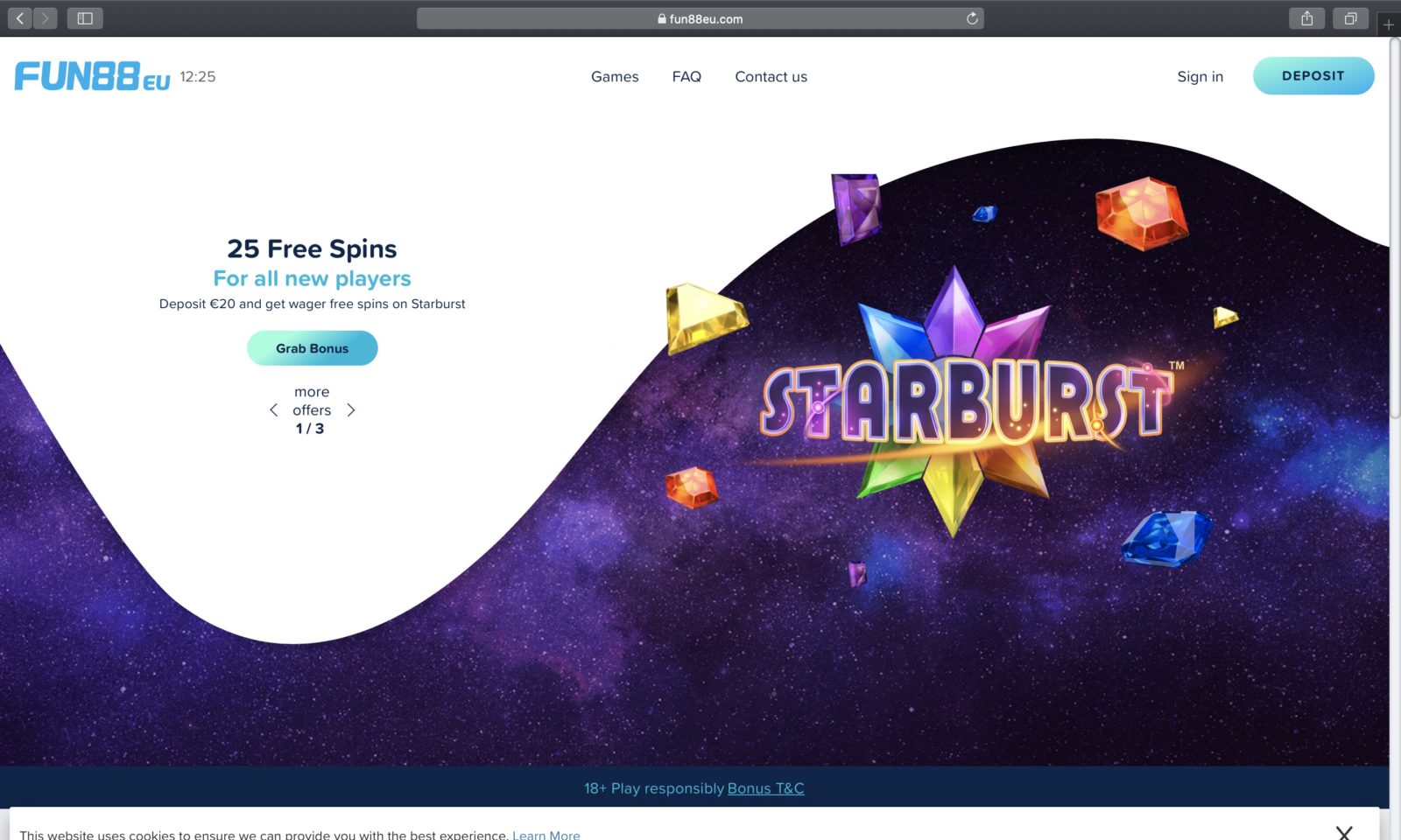 Screenshot of fun88eu.com