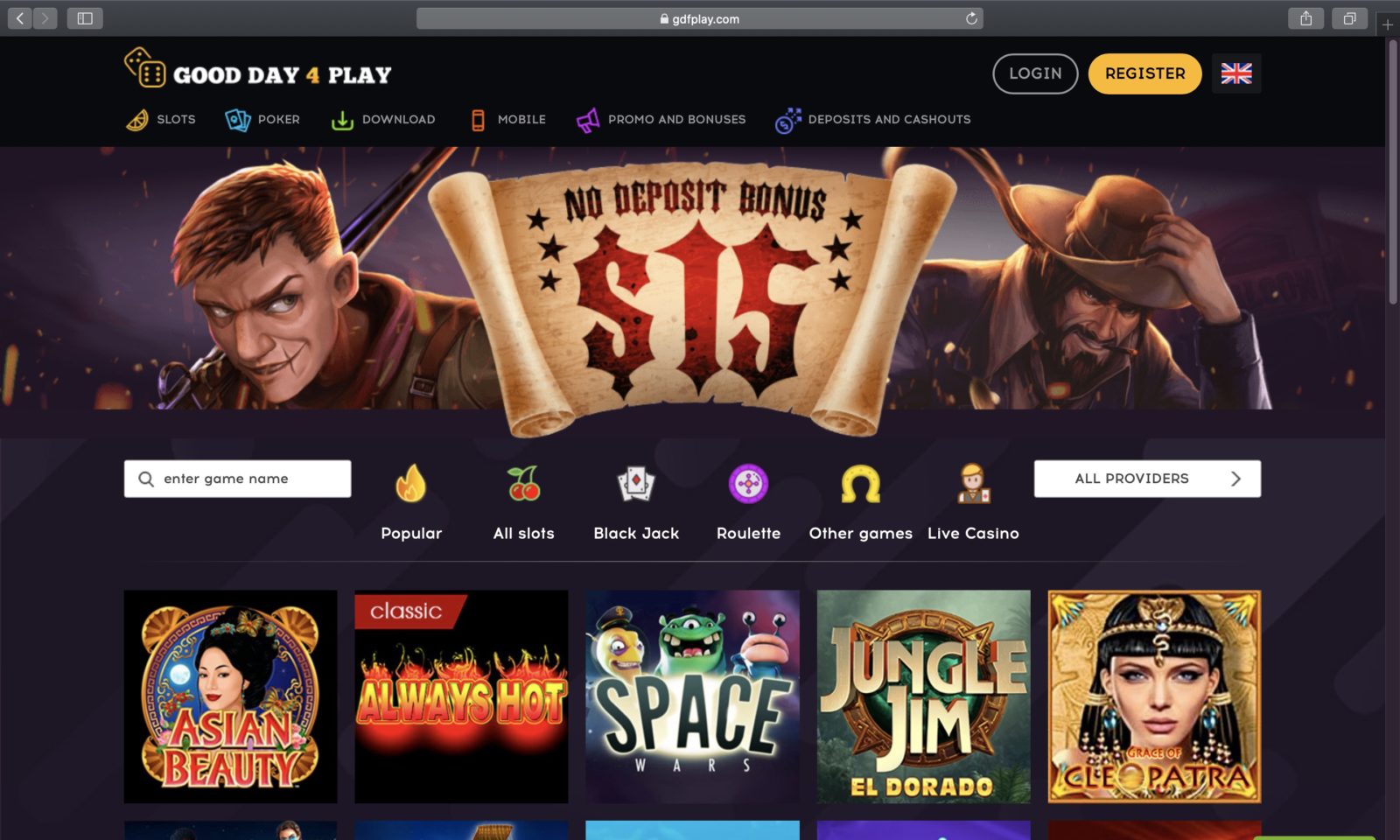 Screenshot of gdfplay.com