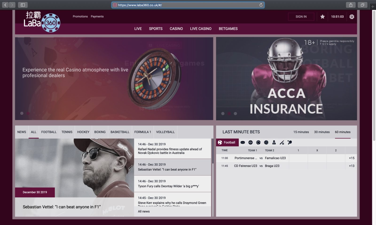 Screenshot of laba360.co.uk