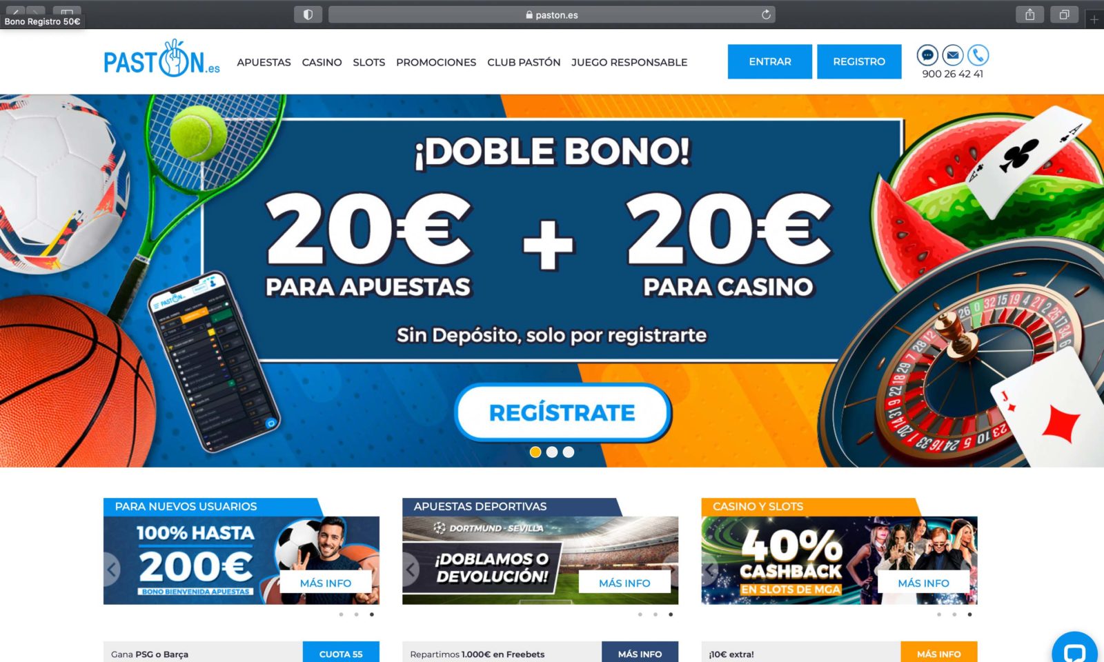 Screenshot of paston.es