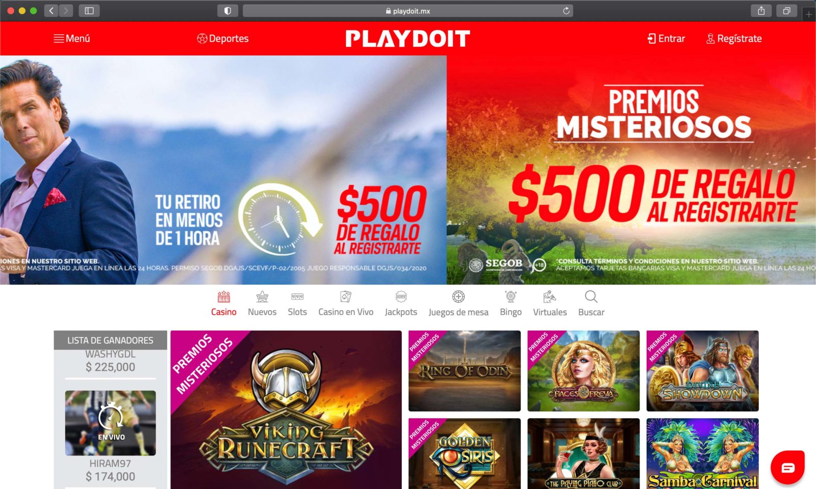 Screenshot of playdoit.mx