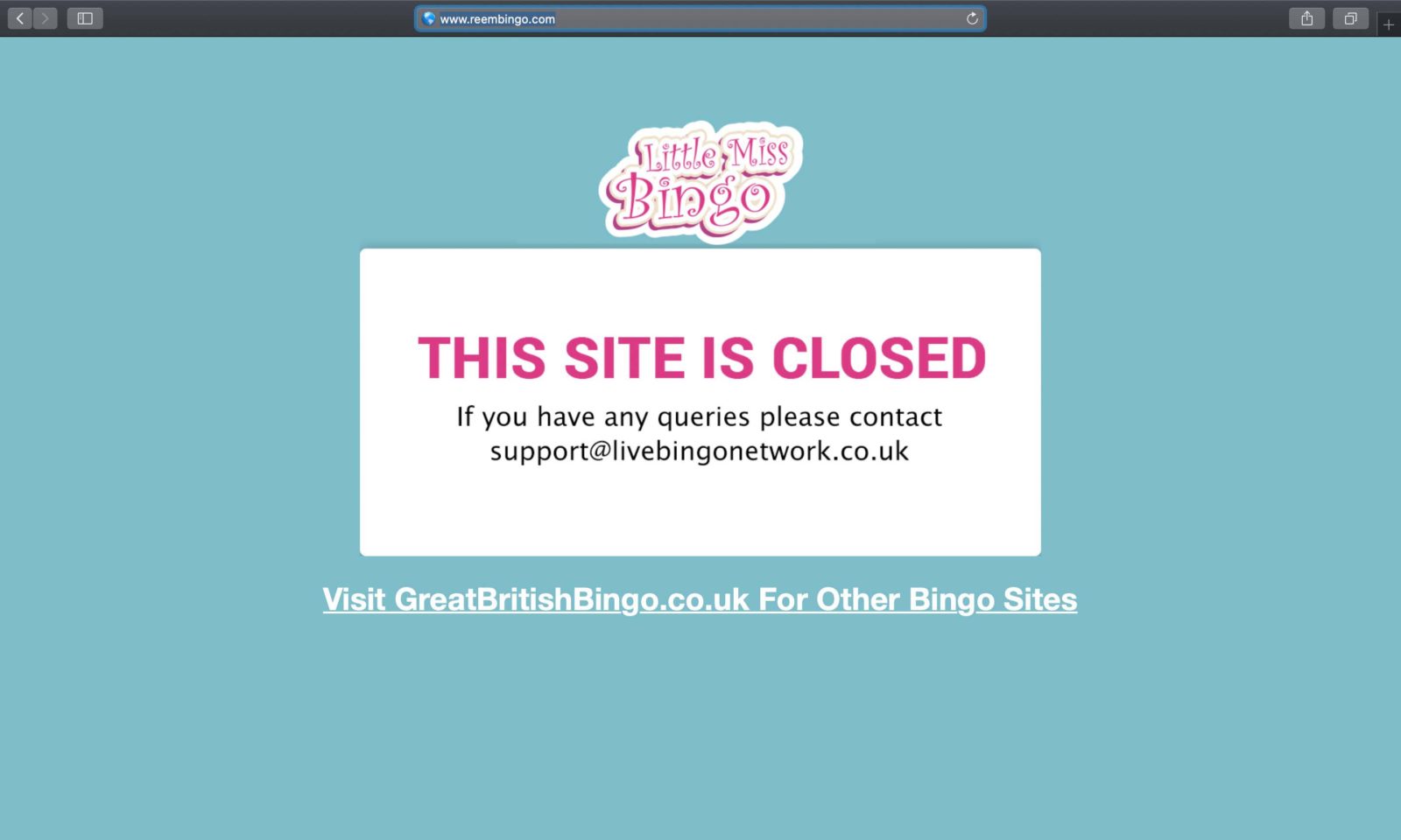 Screenshot of reembingo.com