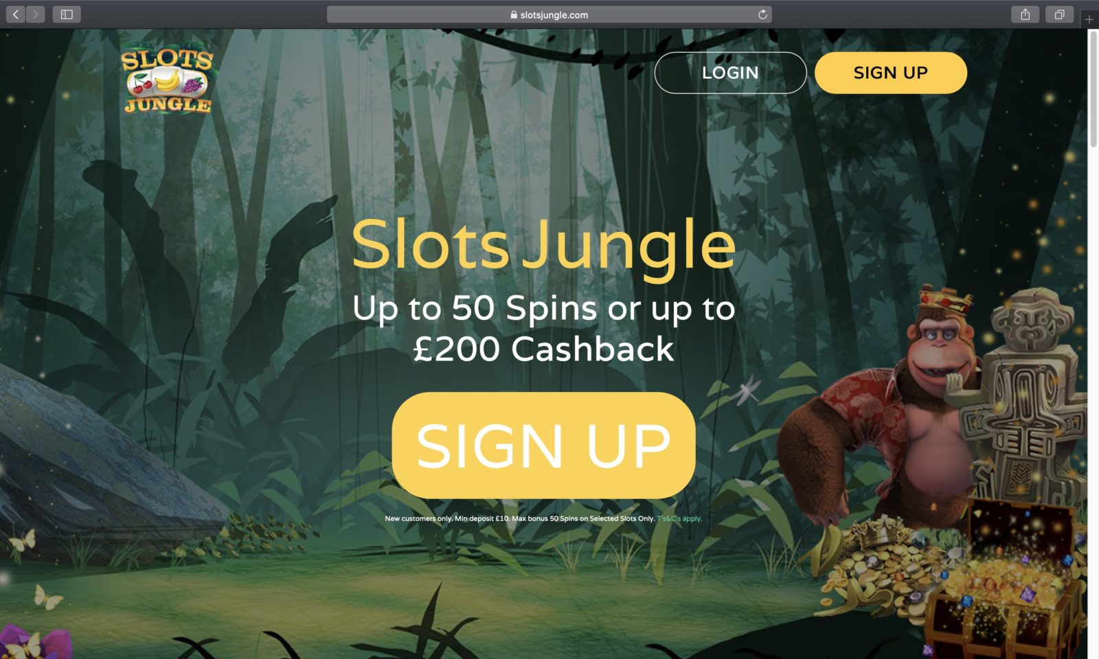 Screenshot of slotsjungle.com
