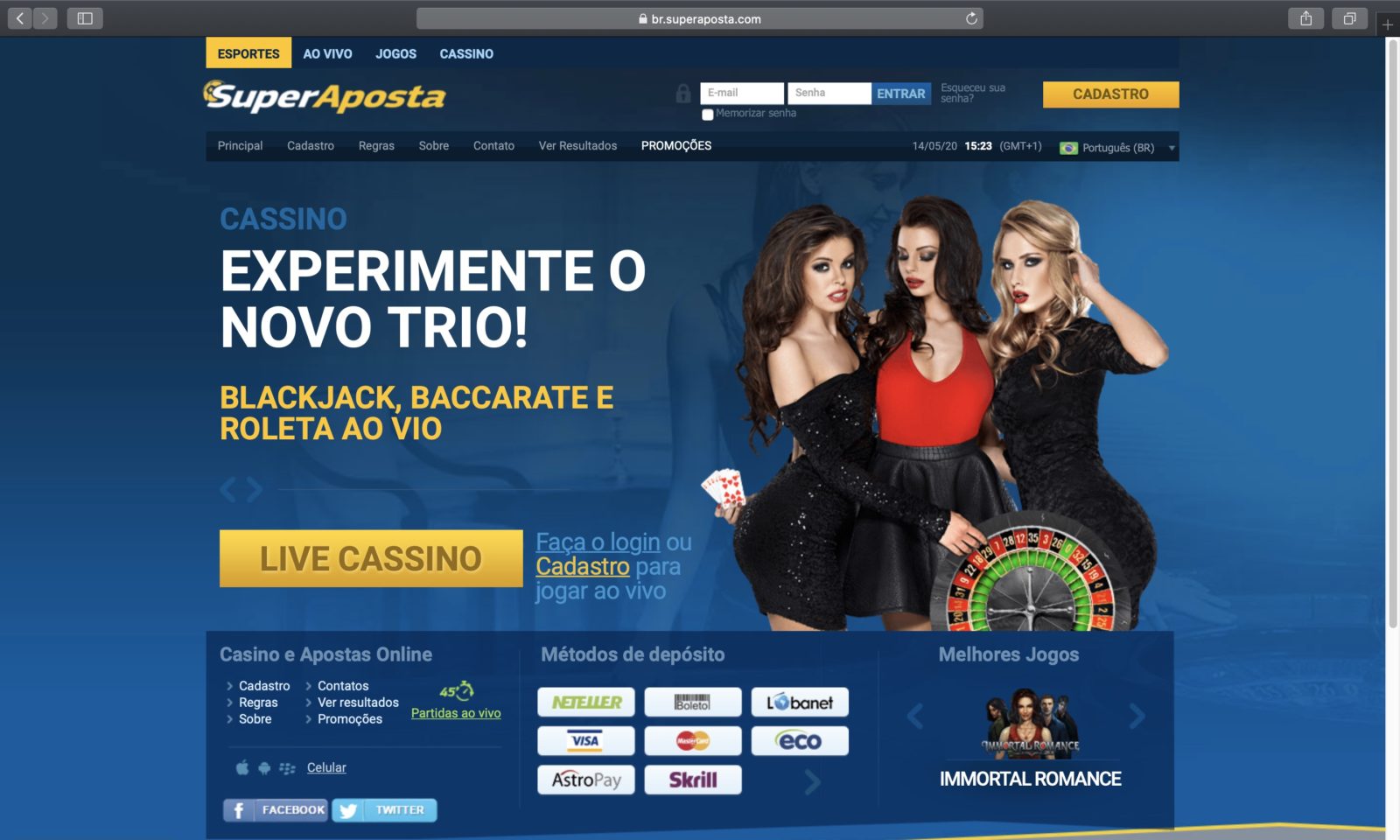 Screenshot of superaposta.com