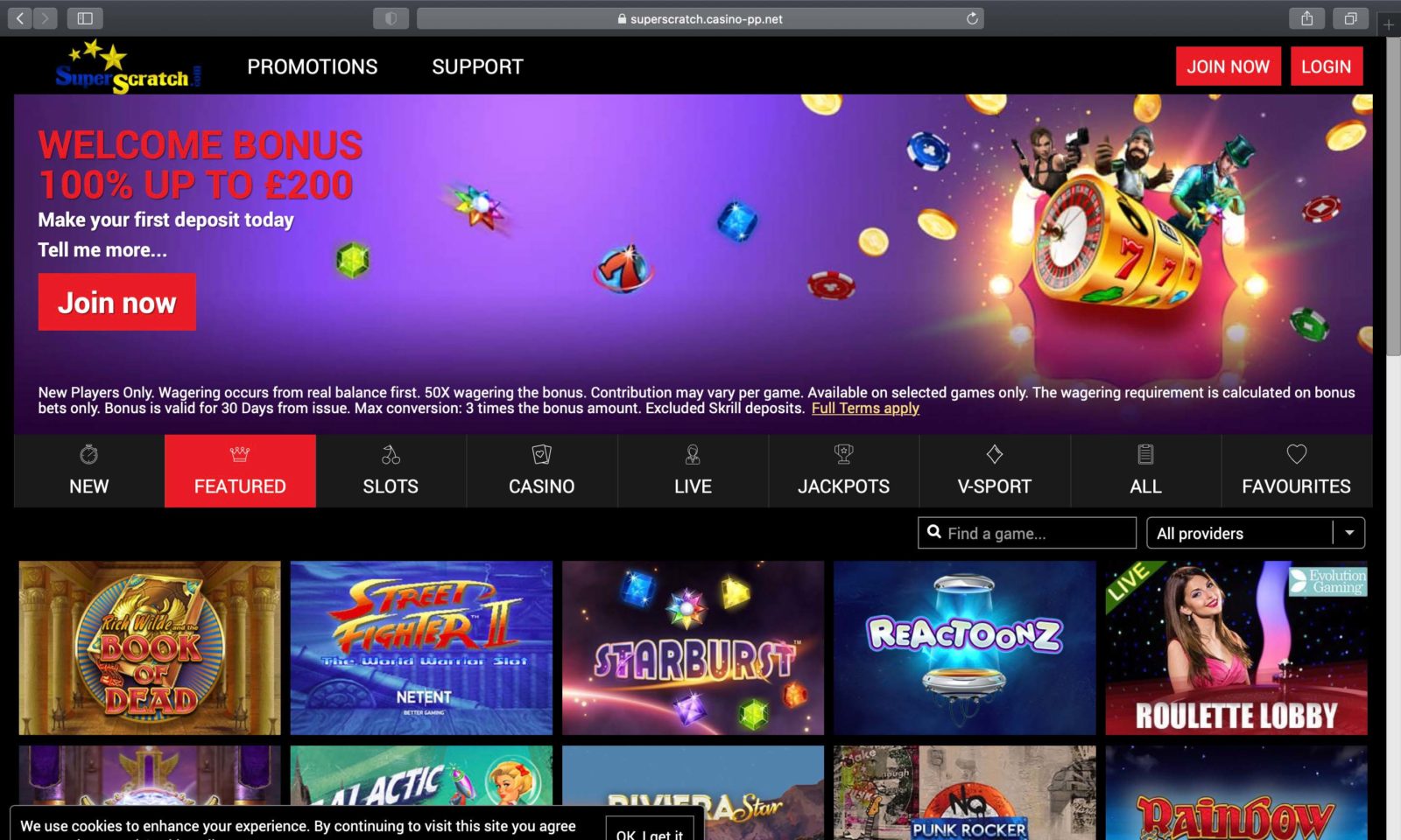Screenshot of superscratch.com