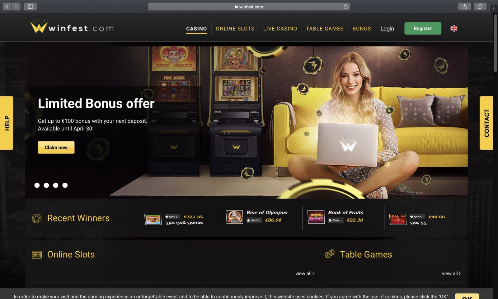 Screenshot of winfest.com