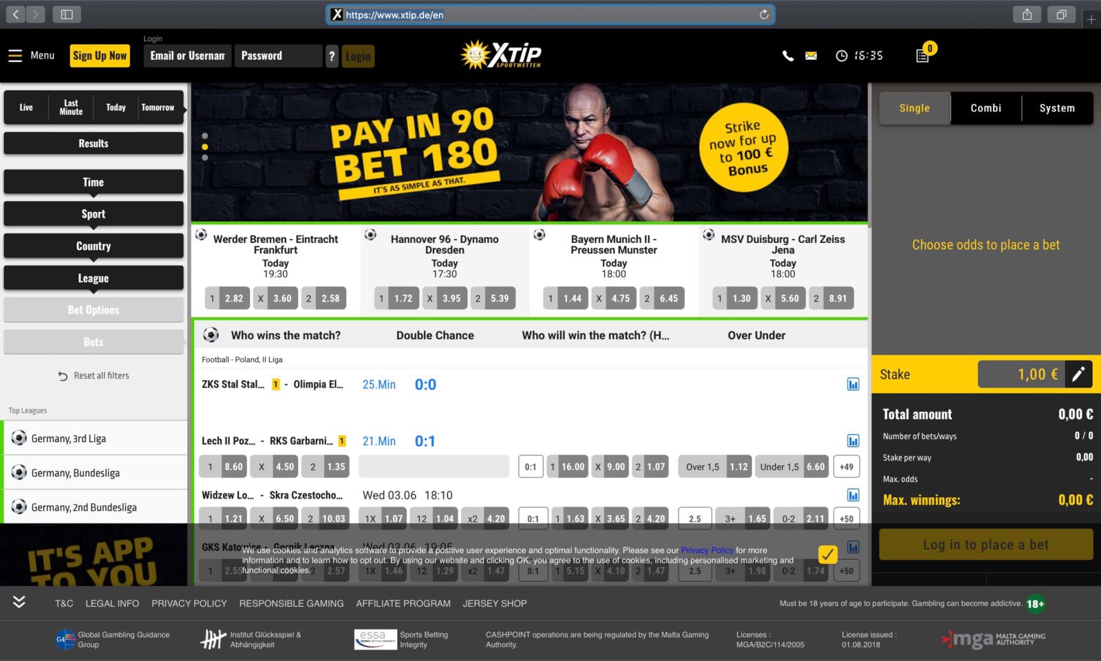 Screenshot of x-tip.com