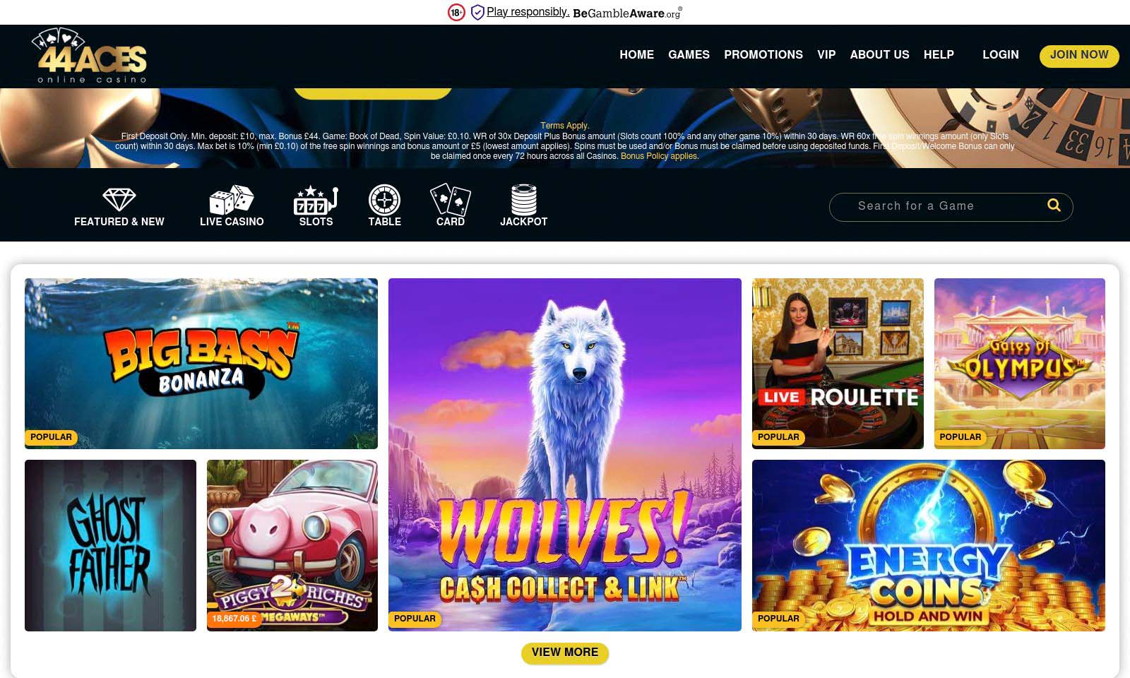 Homepage screenshot taken on 26 July 2024