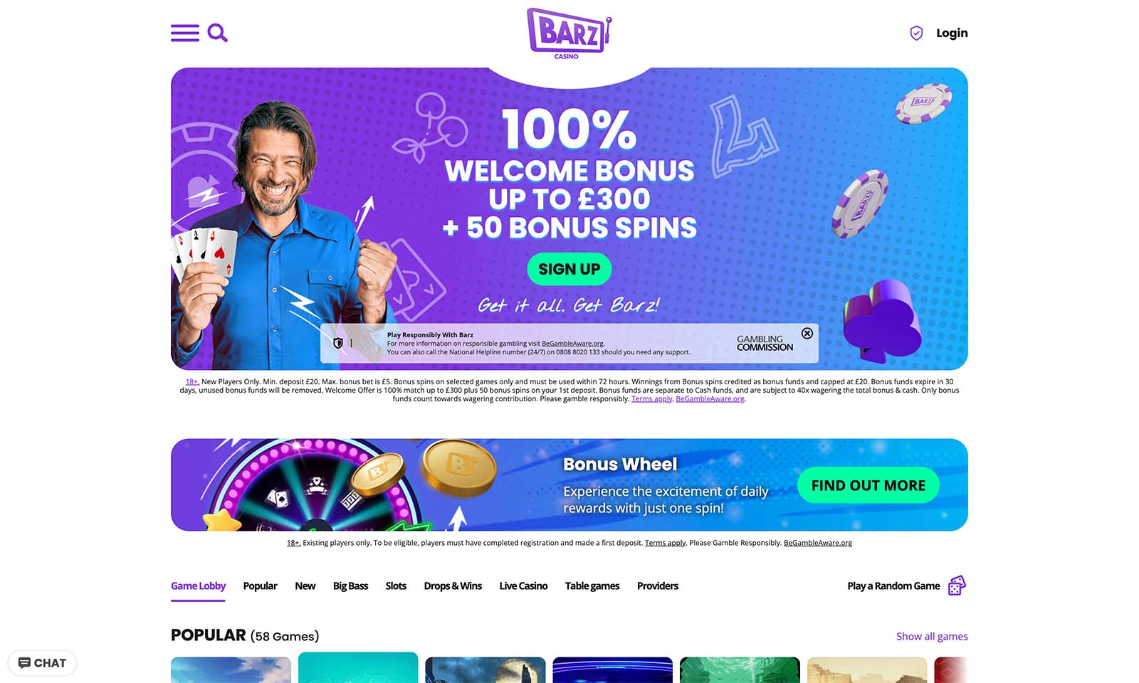 Homepage screenshot taken on 06 August 2024