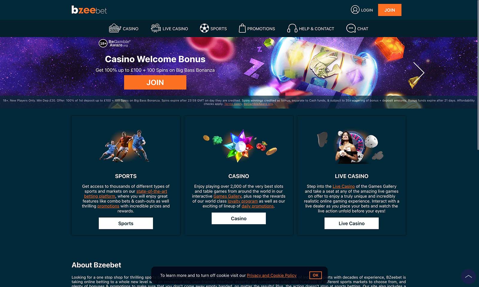 Homepage screenshot taken on 31 July 2024