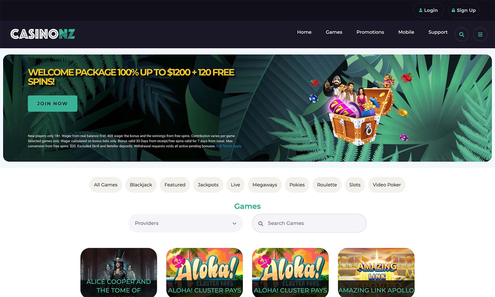 Homepage screenshot taken on 15 August 2024