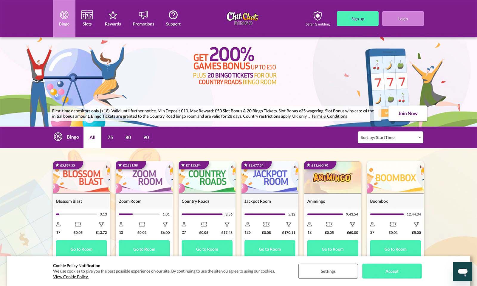 Homepage screenshot taken on 25 July 2024