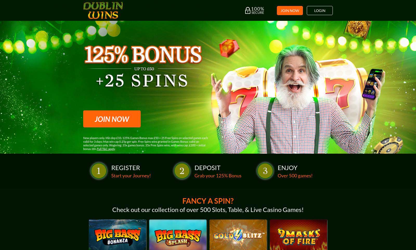 Homepage screenshot taken on 25 July 2024