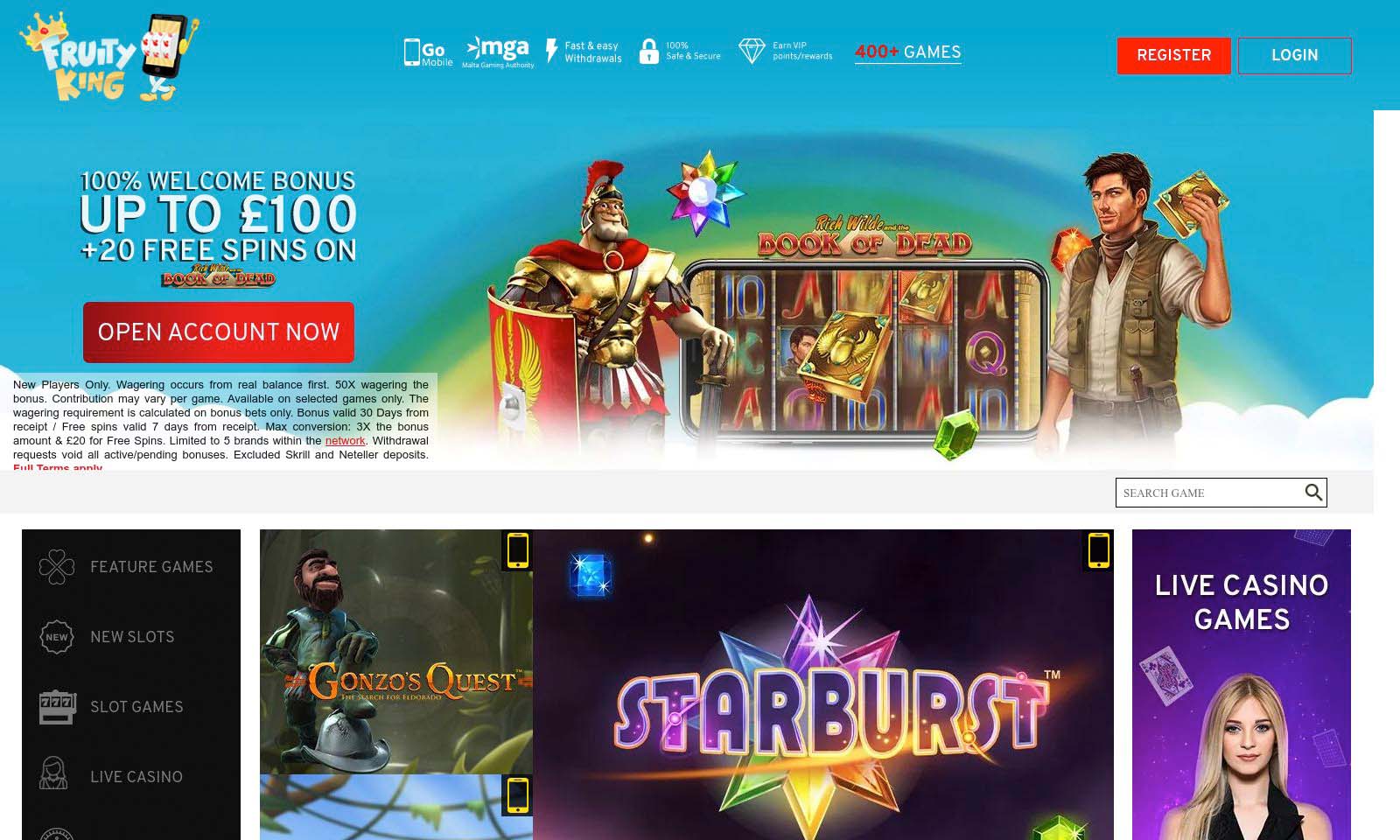 Homepage screenshot taken on 26 July 2024