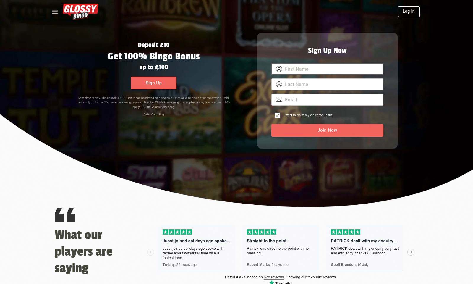 Homepage screenshot taken on 25 July 2024