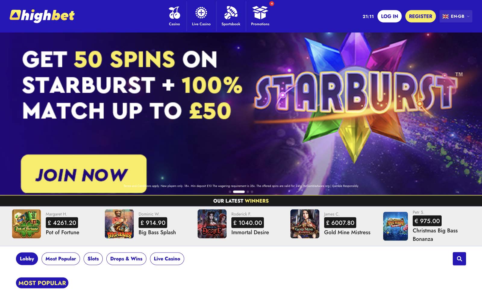 Homepage screenshot taken on 04 August 2024