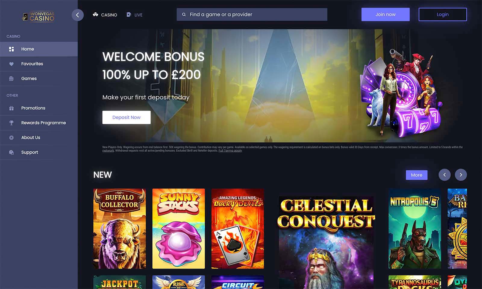 Homepage screenshot taken on 26 July 2024