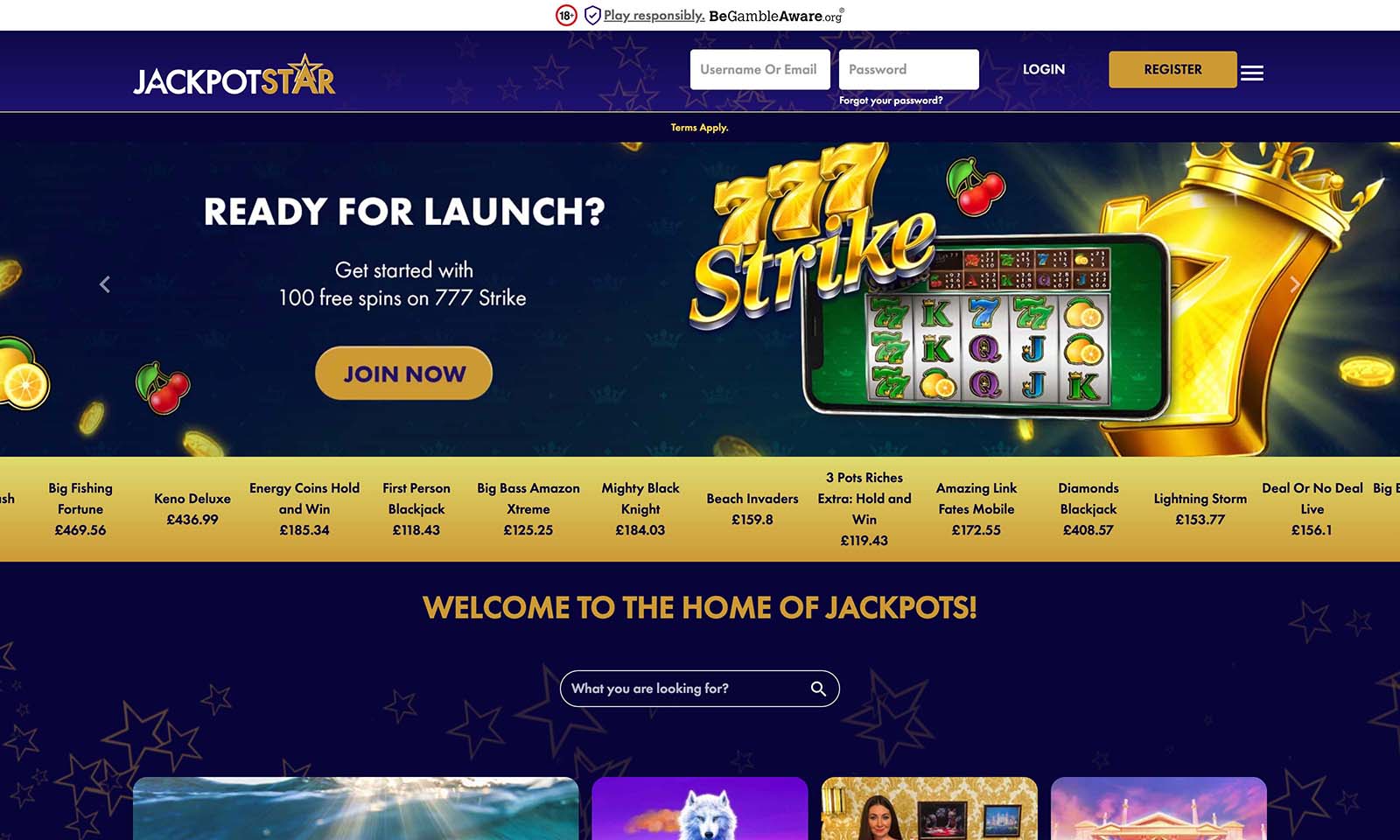 Homepage screenshot taken on 31 July 2024