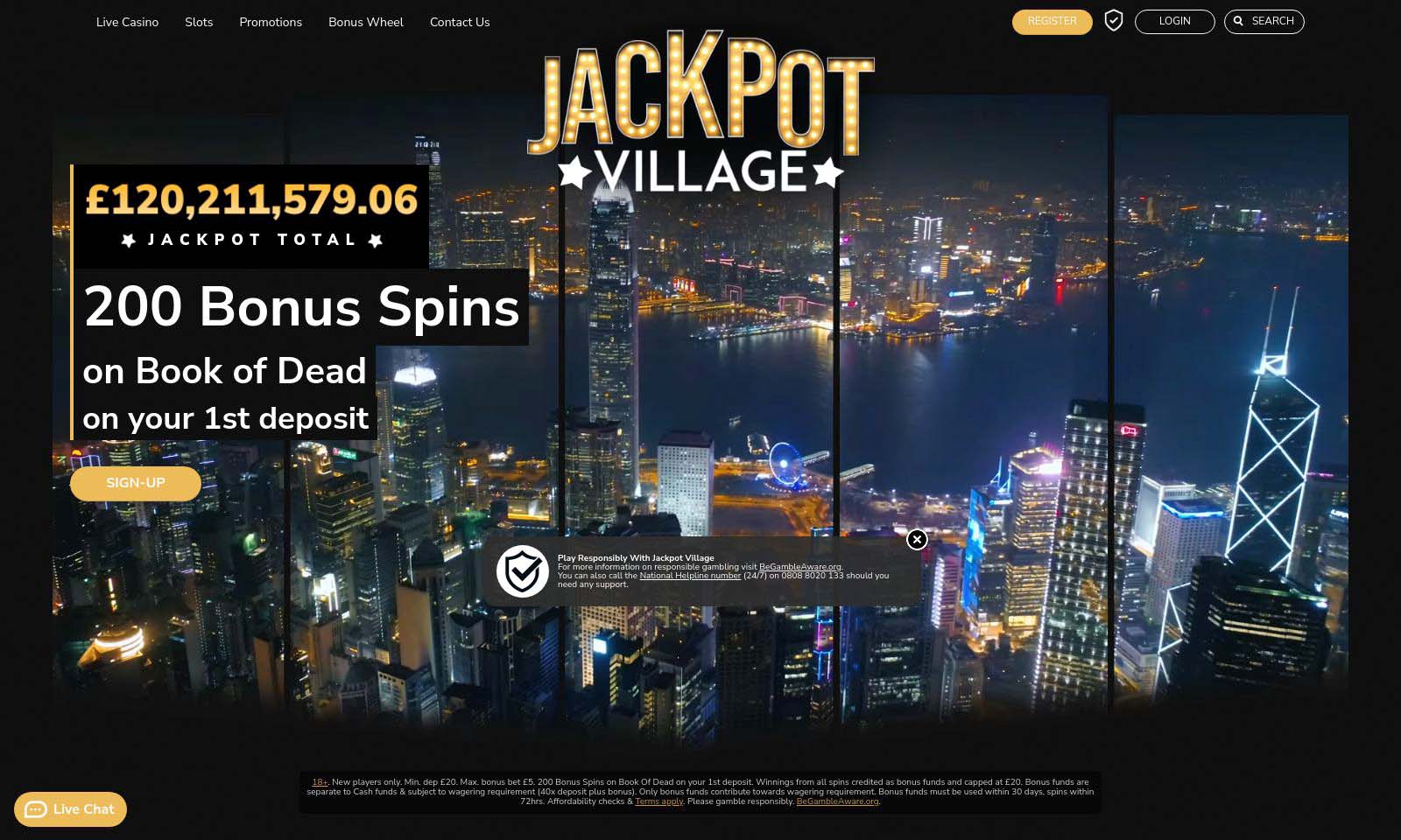 Homepage screenshot taken on 26 July 2024