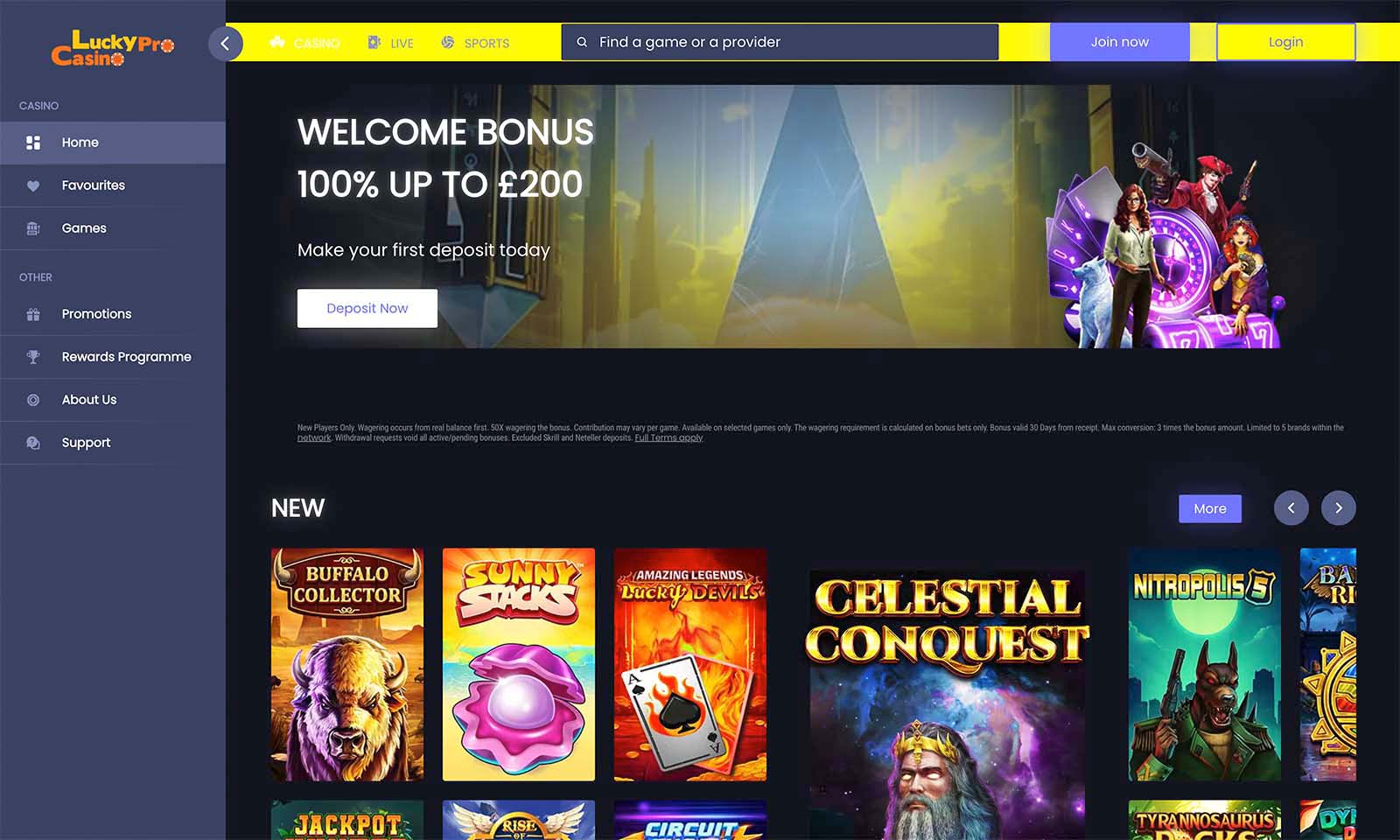 Homepage screenshot taken on 26 July 2024