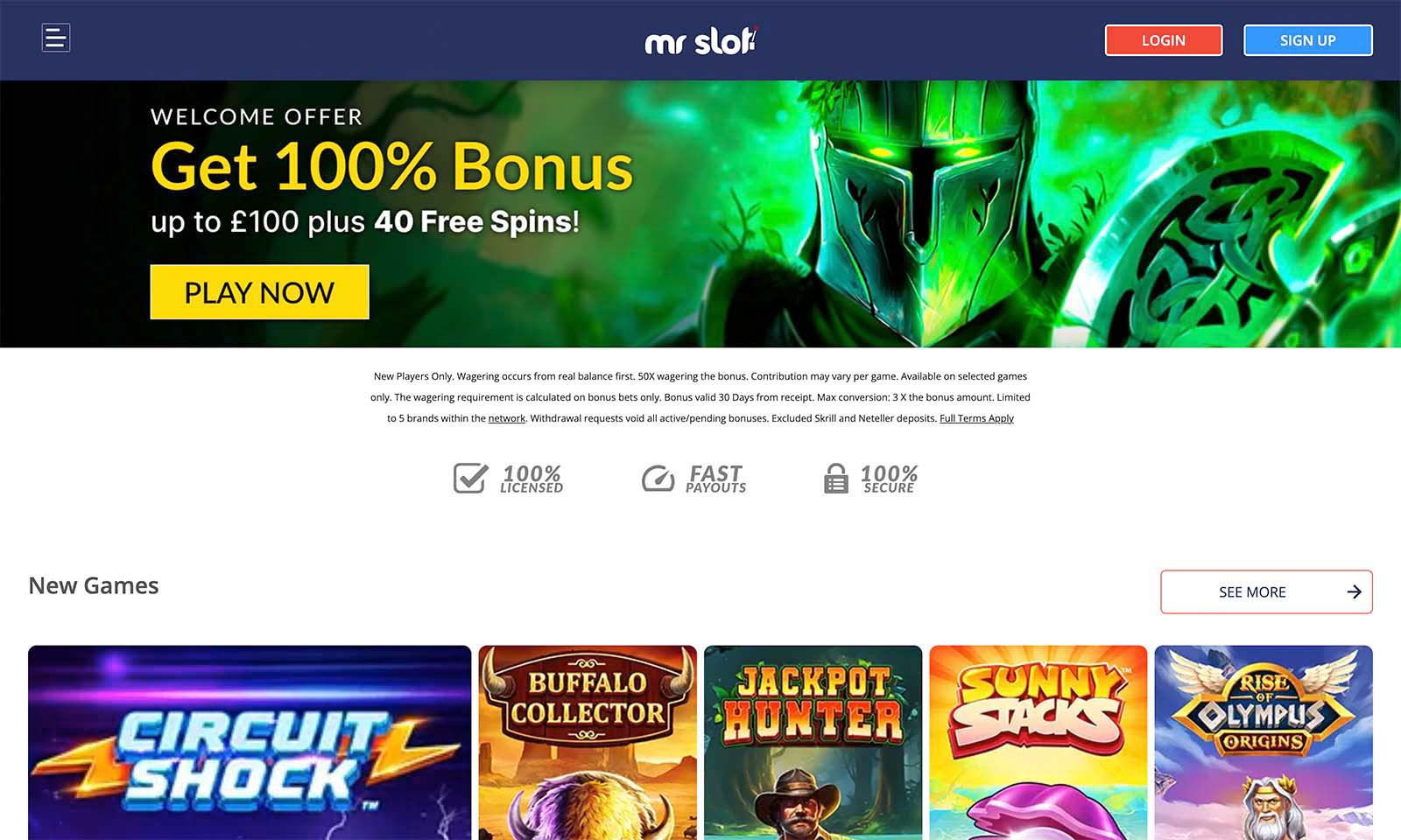 Homepage screenshot taken on 26 July 2024