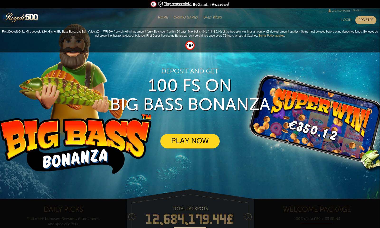 Homepage screenshot taken on 26 July 2024