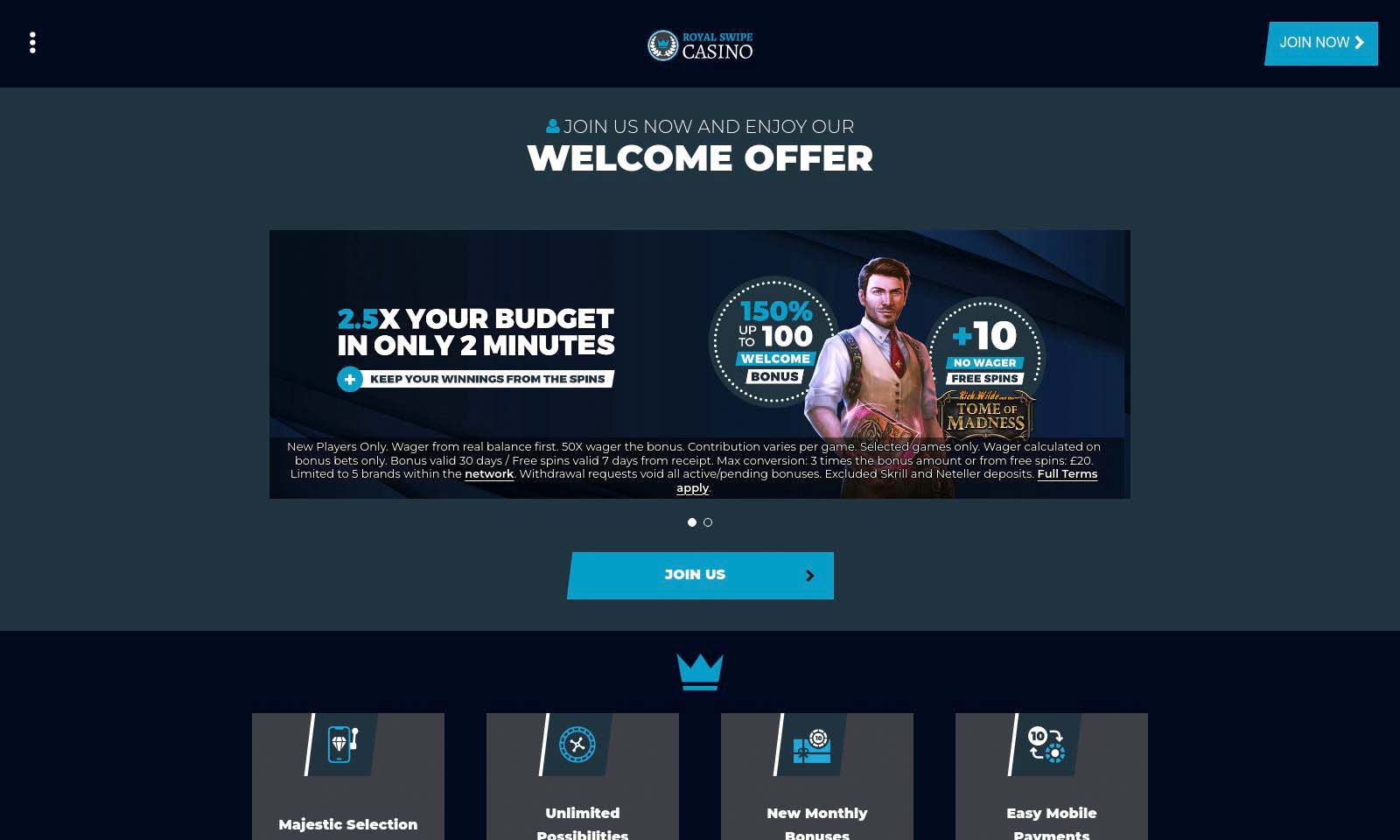 Homepage screenshot taken on 26 July 2024