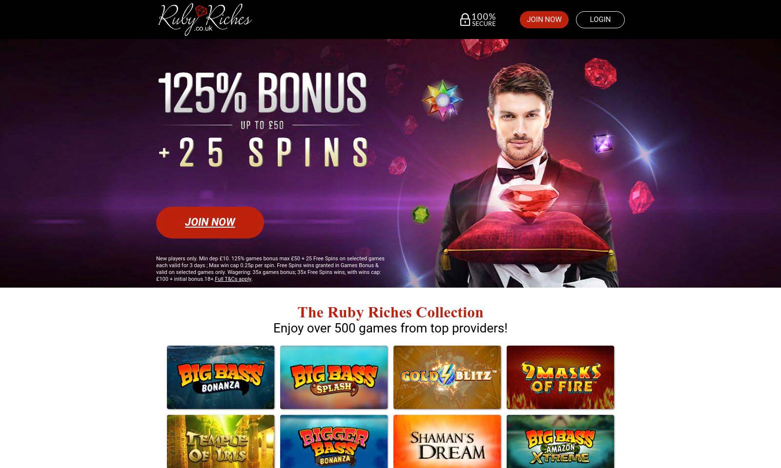 Homepage screenshot taken on 25 July 2024