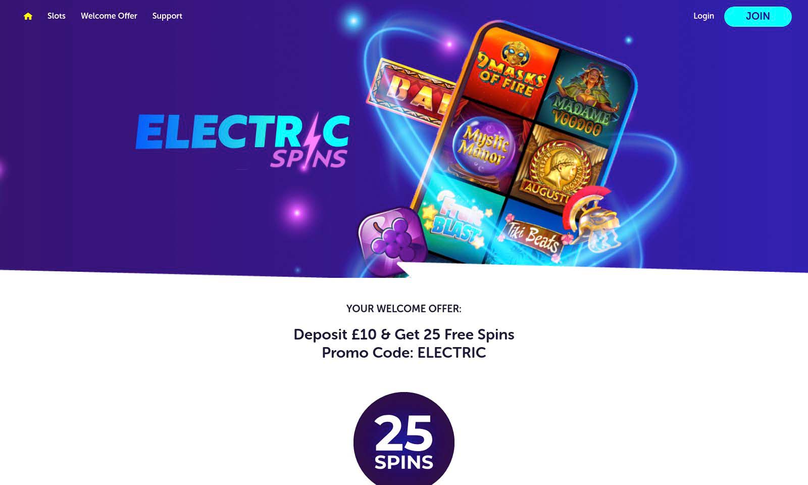 Homepage screenshot taken on 25 July 2024