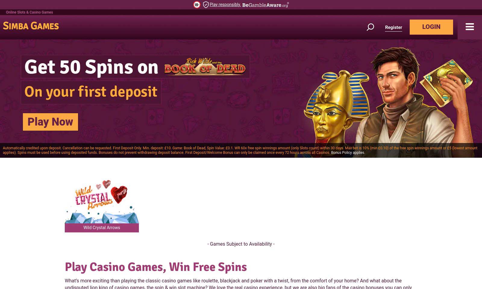 Homepage screenshot taken on 26 July 2024