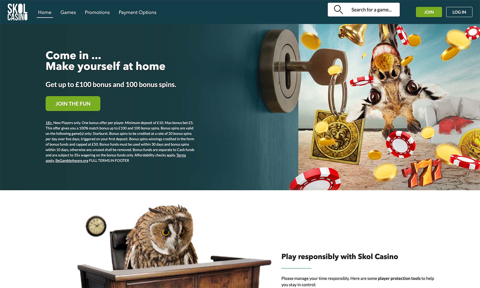 Homepage screenshot taken on 05 August 2024