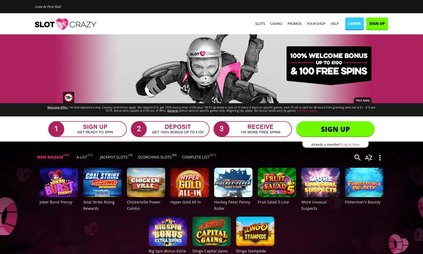 Homepage screenshot taken on 25 July 2024