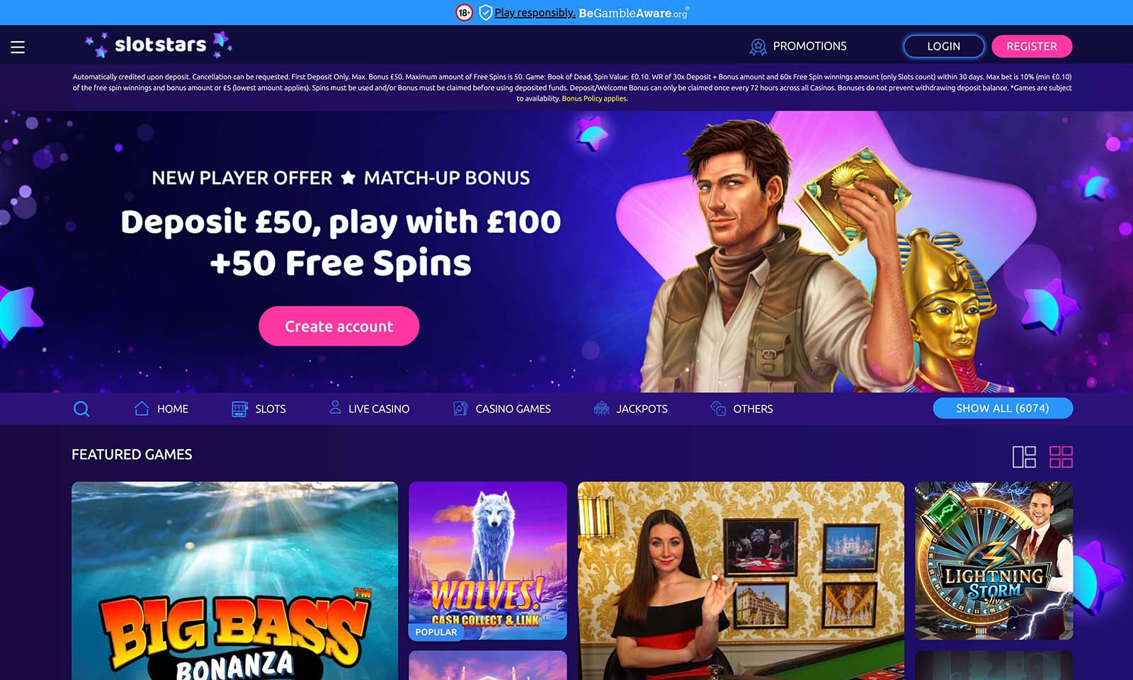 Homepage screenshot taken on 31 July 2024