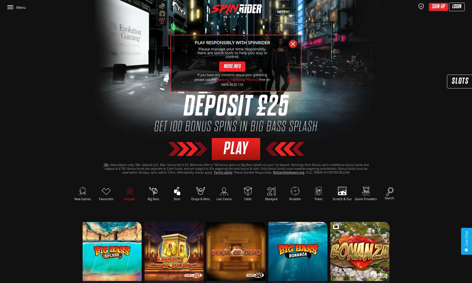 Homepage screenshot taken on 26 July 2024