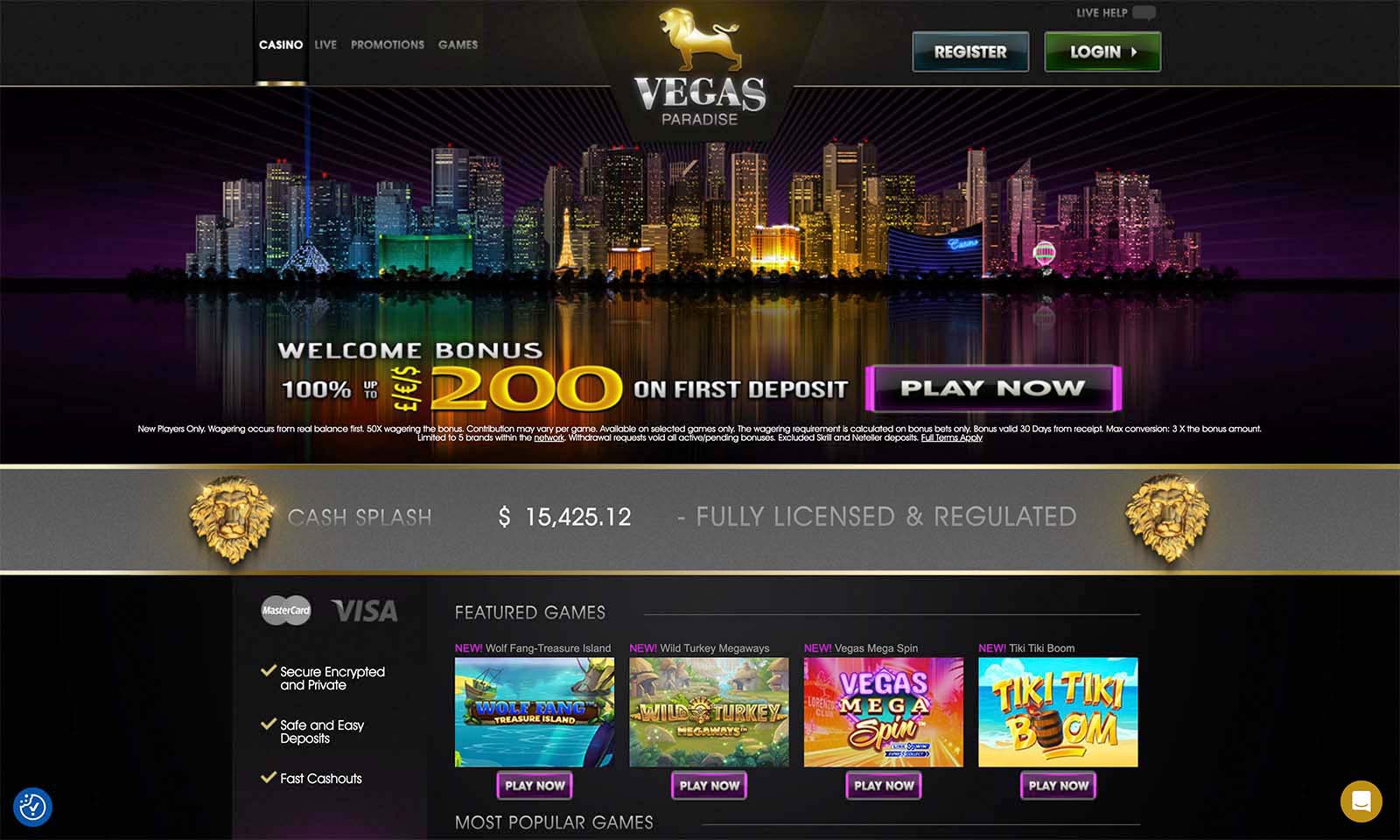 Homepage screenshot taken on 26 July 2024