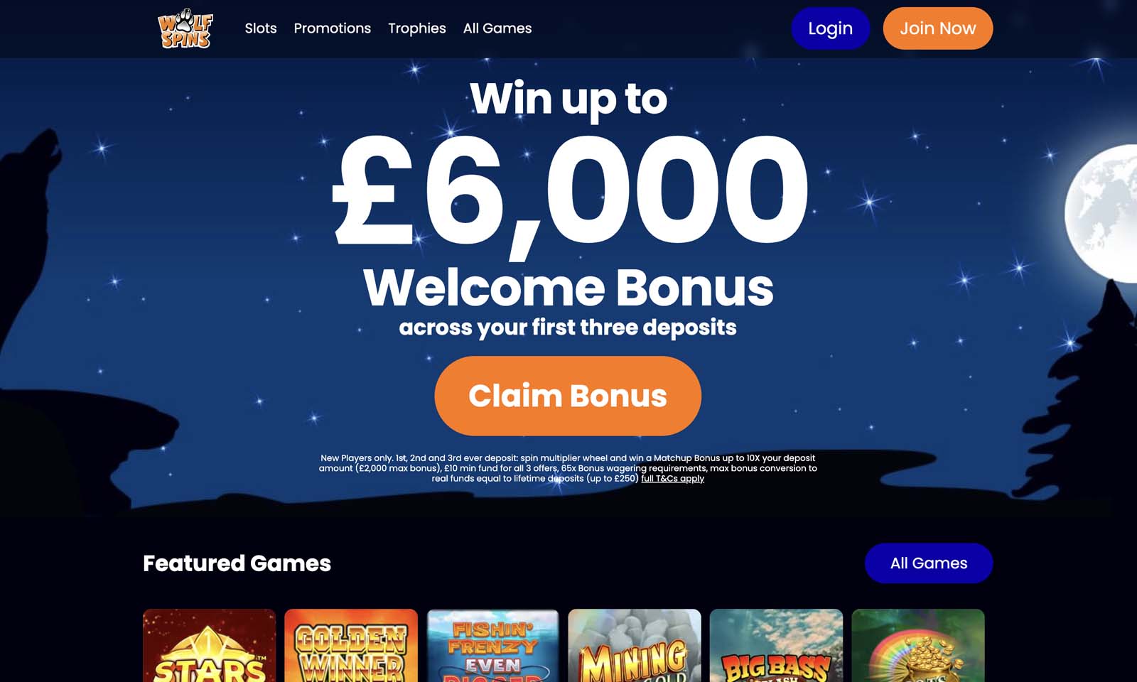 Homepage screenshot taken on 08 November 2024