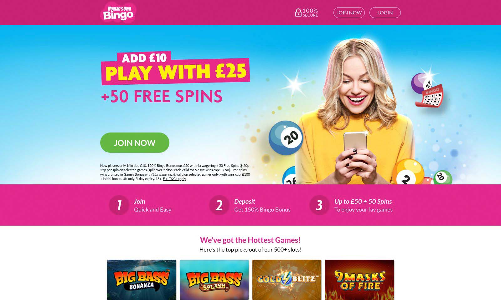 Homepage screenshot taken on 25 July 2024